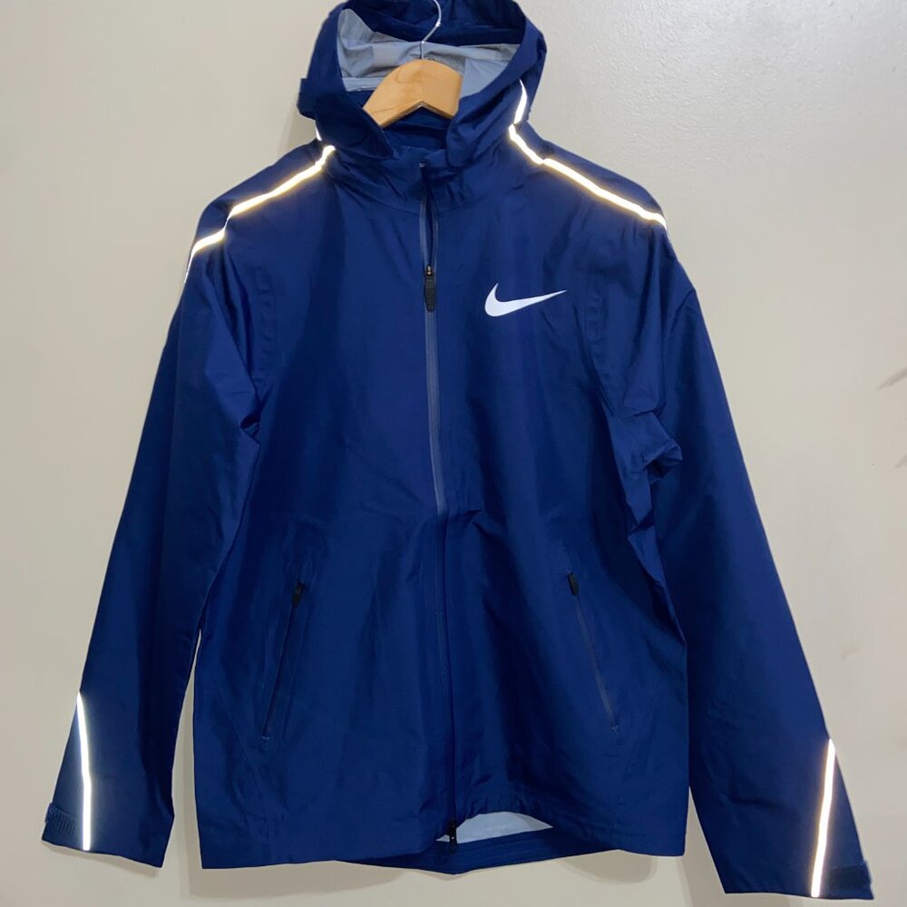 Nike 2019 Pro Elite Storm Running Racing Jacket Blue AJ6042-492 Mens Size XS NEW